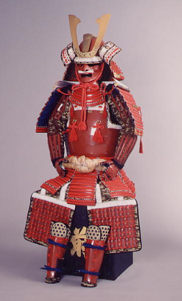 赤糸威大袖赤二枚胴具足